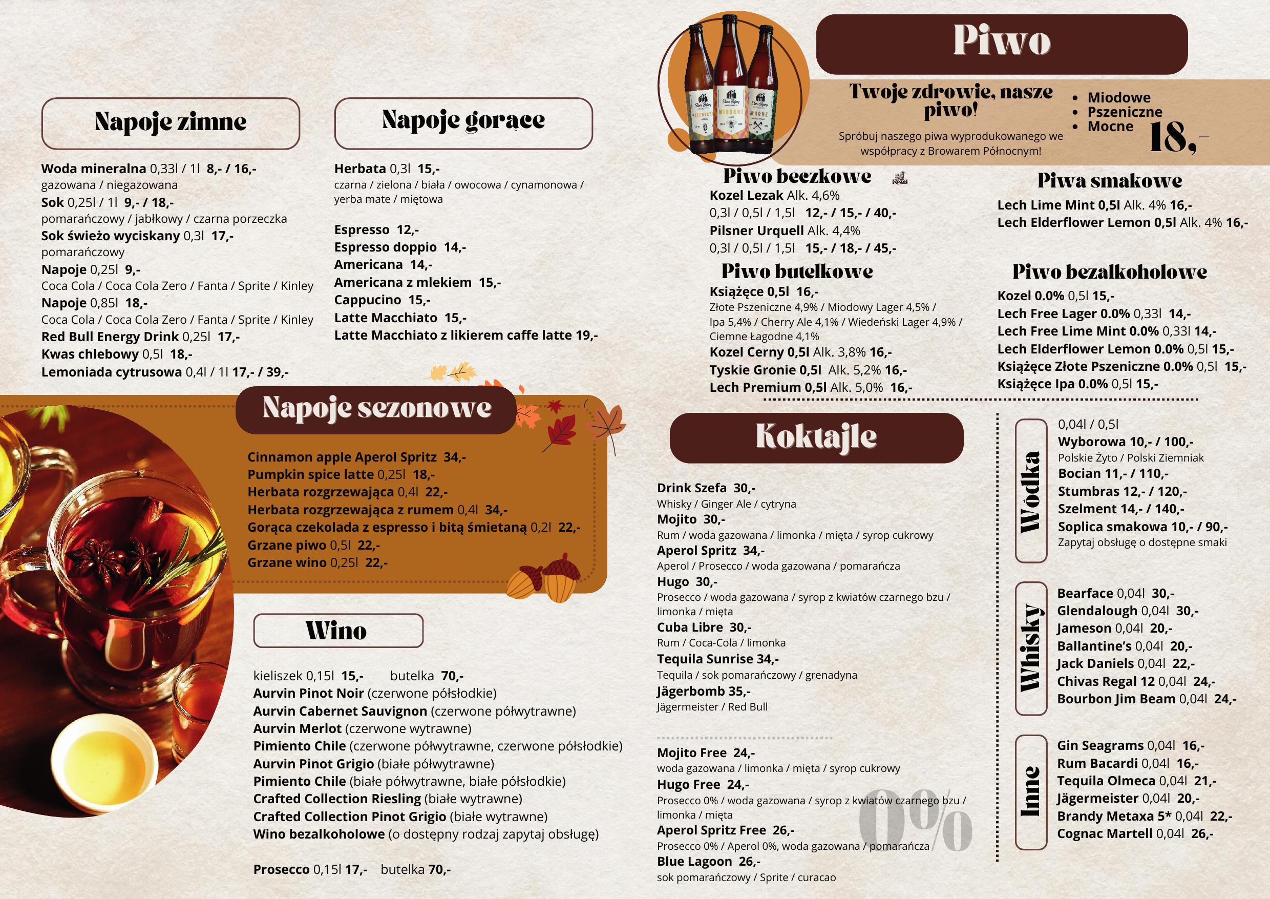 Menu restauracji Stare Bojary Białystok — kuchnia polska, strona 2