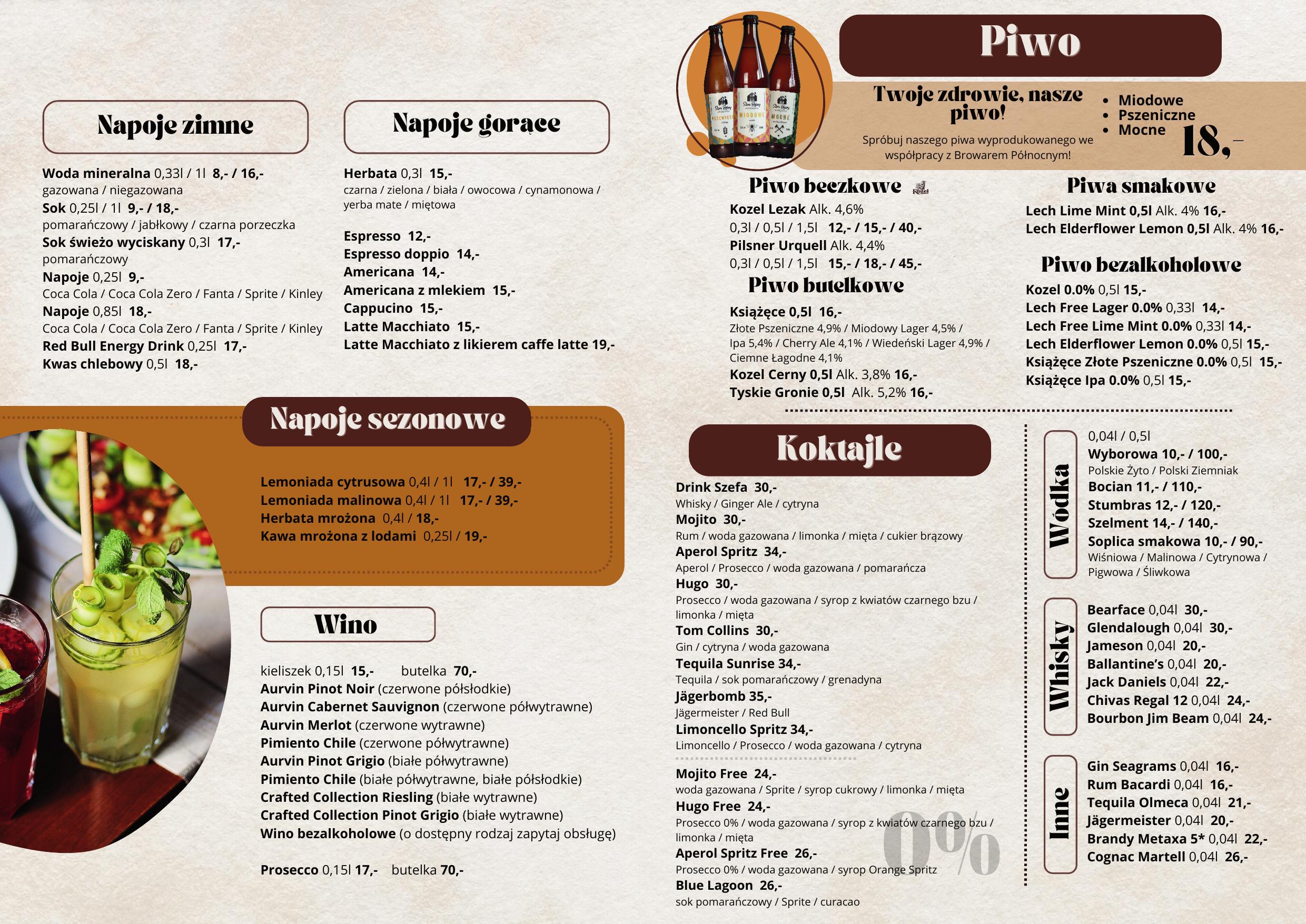 Menu restauracji Stare Bojary Białystok — kuchnia polska, strona 2